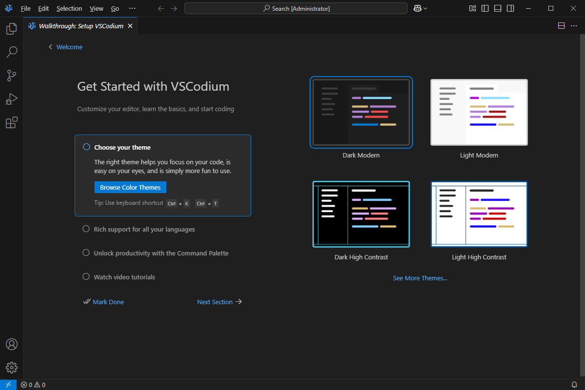 VSCodium(开源代码编辑器) v1.101.03933 中文绿色版
